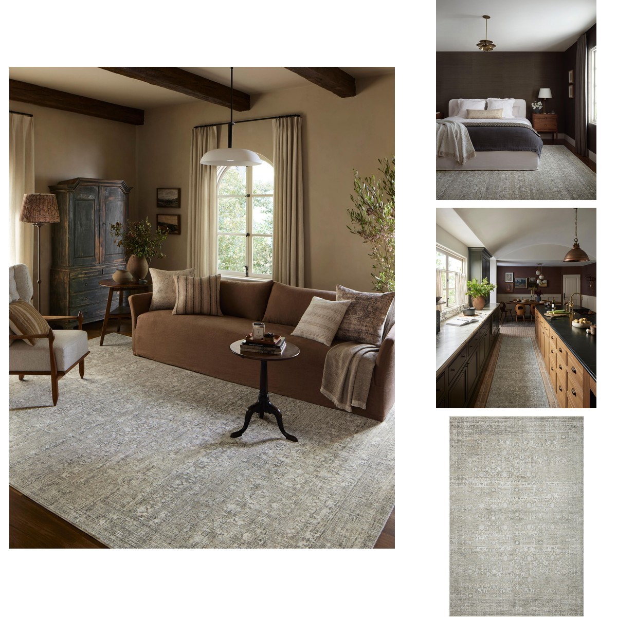 Loloi HON-04 Grey/Beige 2′-7″ x 10′-0″ Runner Rug