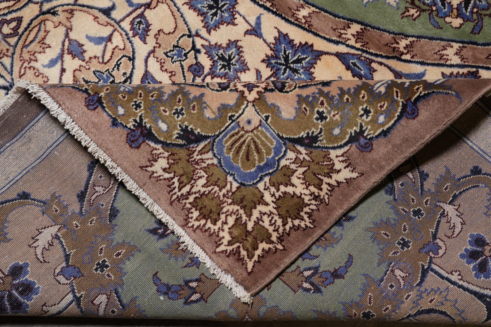 9.9 x 13.6 Unusual French Aubusson Perrsian Kashaan Rug Irran #S10-3353