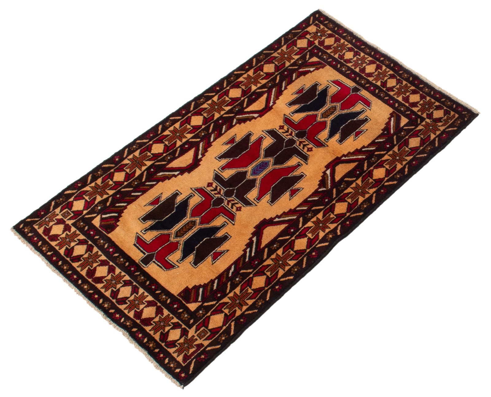 Traditional Vintage Hand-Knotted Area Rug 2’10” x 4’10” Oriental Wool Carpet