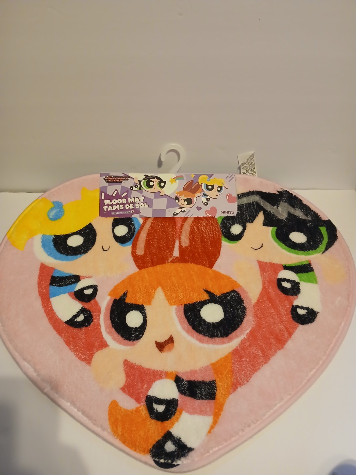 The Powerpuff Girls Heart Shaped Area Rug Carpet 23.6×19.7