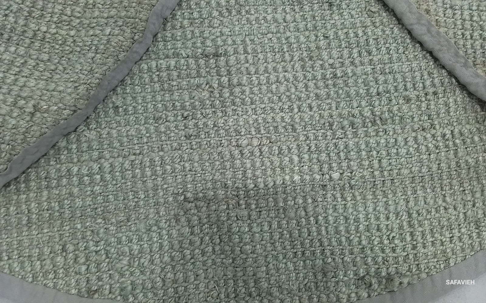 GREEN / GREY 9′-0″ x 9′-0″ Flaw in Rug, Reduced Price 1172805561 NF730B-9R