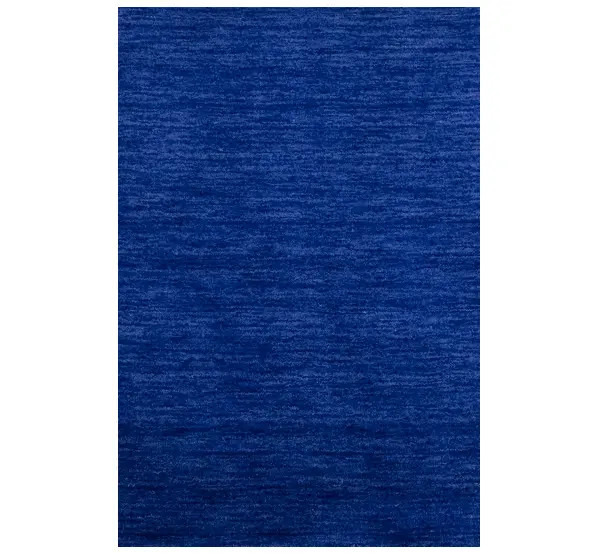 Royal Blue Solid Design Hand-Loomed 2×3 Gabbeh Wool Rug Oriental Carpet