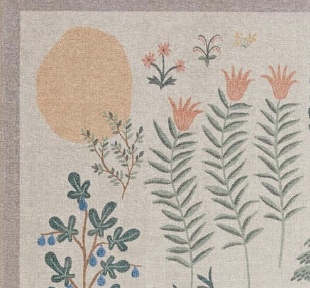 Stunning Bliss Woodland Animal Botanical Jungle Indoor Area Rug 3’4”x5’4” Cream