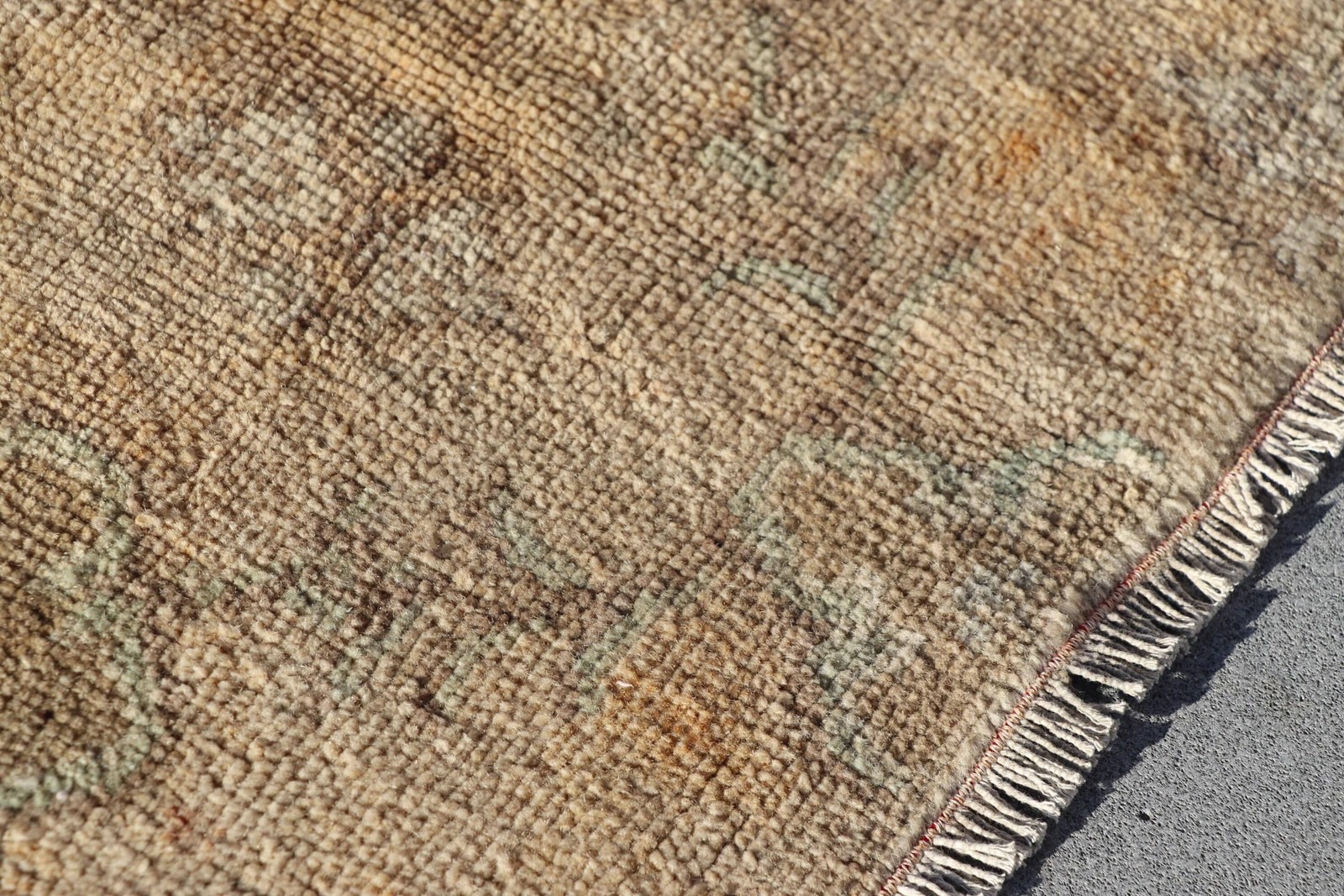 4,6×9,6 ft Vintage Rug, Turkish Large Rug, Brown Yellow Abstract Rug
