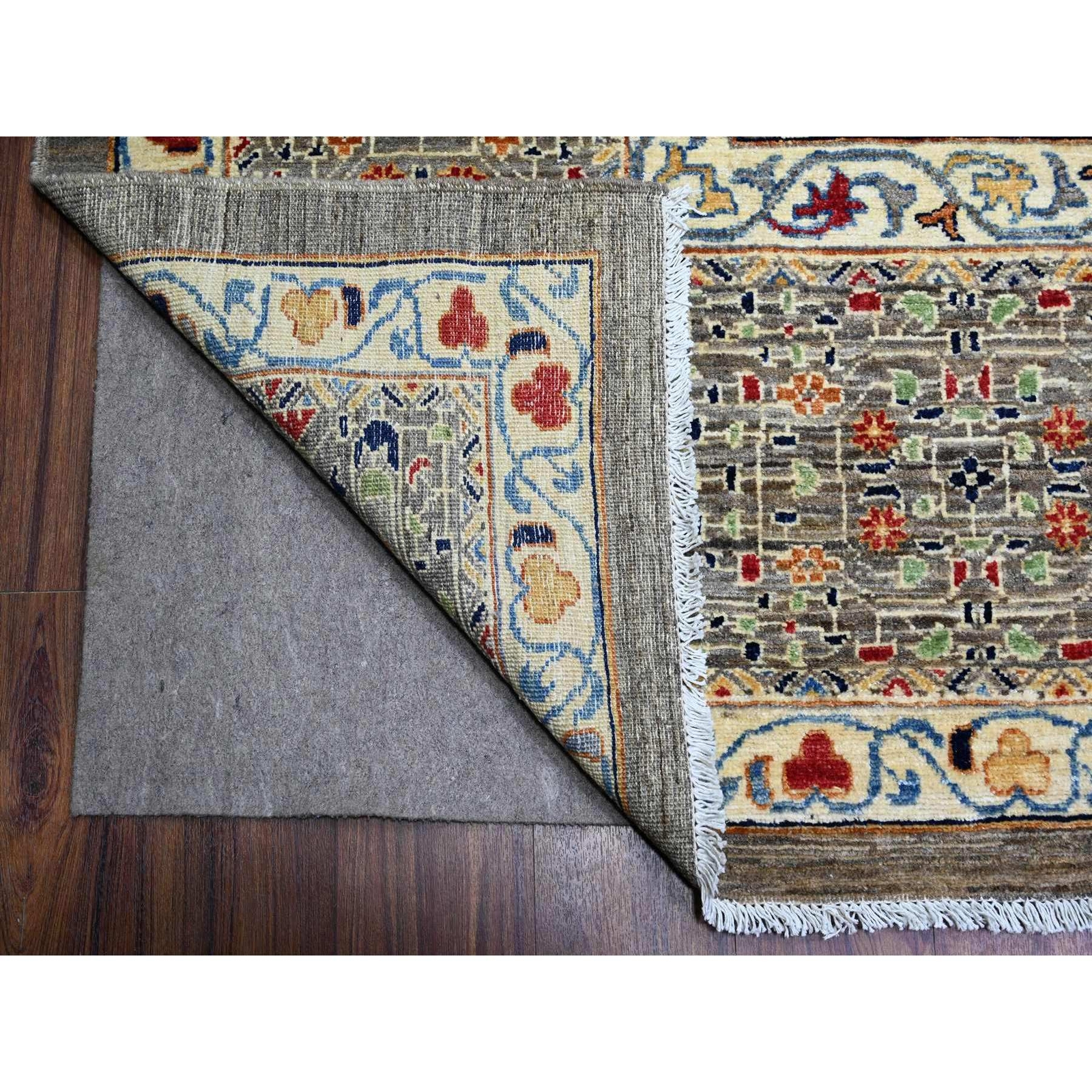 12′ x 15’9″ Gray Fine Aryana Luxurious Wool Oversized Oriental Rug R88207