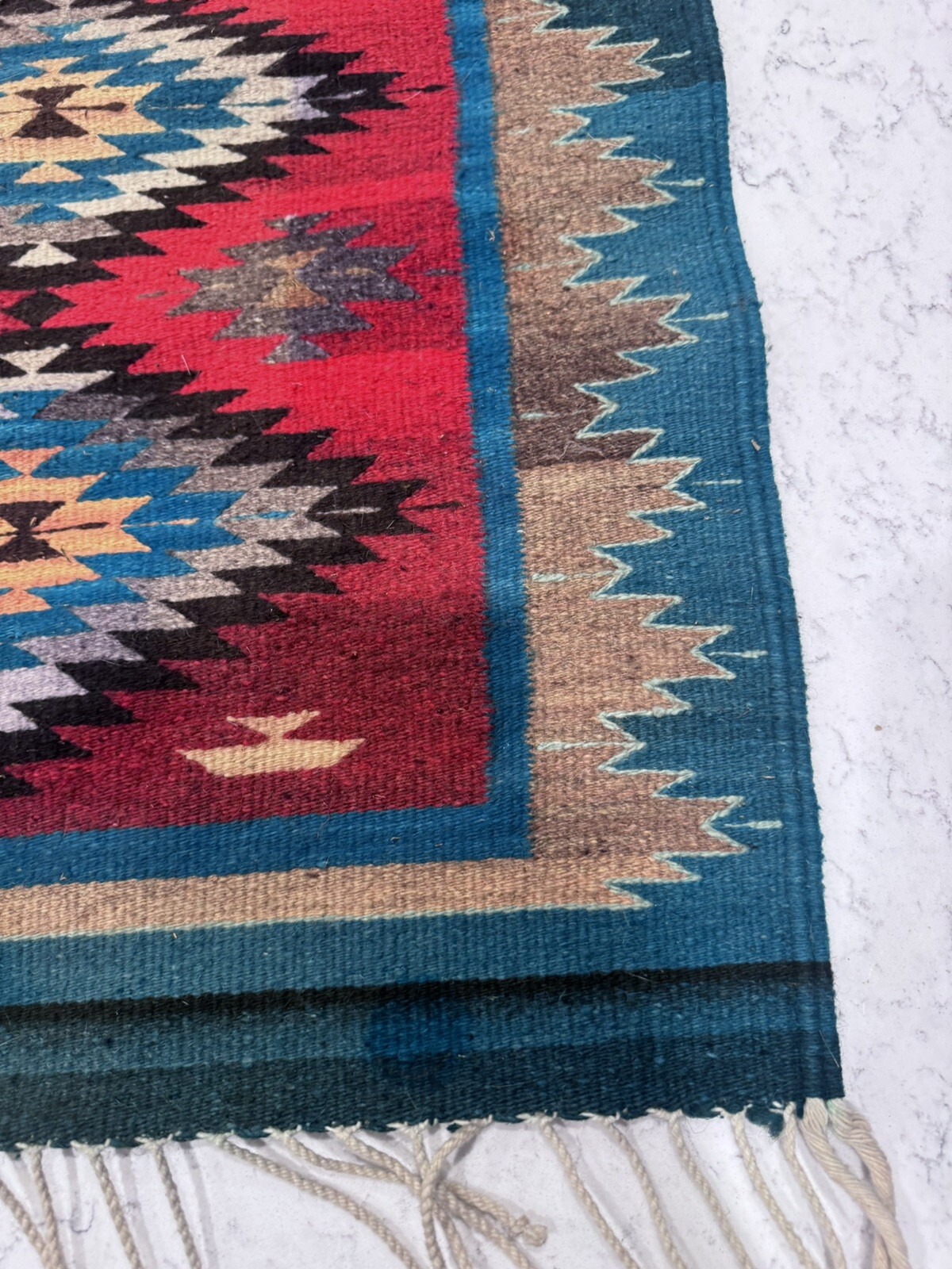 SOUTHWESTERN ANATOLIA FLATWAVE KILIM GEOMATRIC Aztec RUG Runner Tapestry