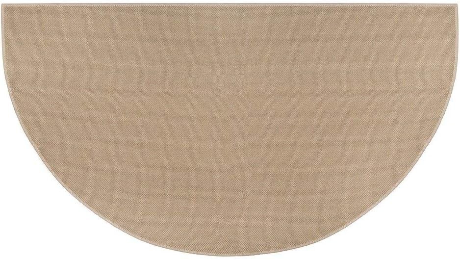 27″x48″ Half Round Fireproof Hearth Rug | Tan | 2 Layer Fiberglass Fireplace …