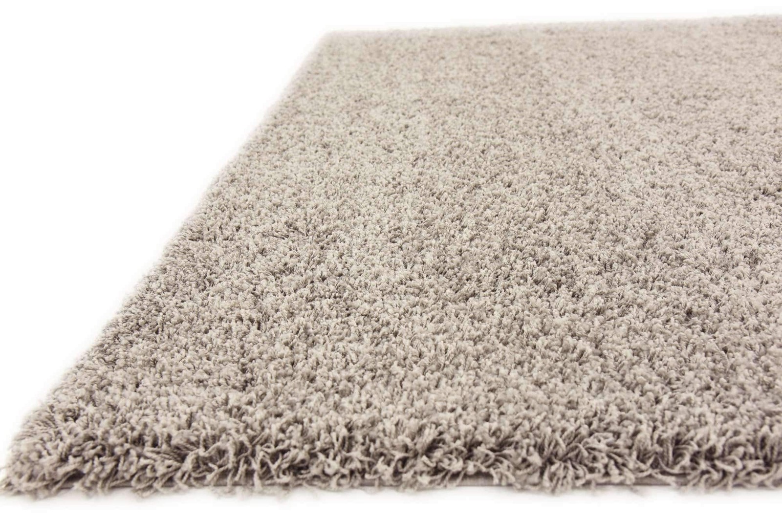 Unique Loom Solo Solid Shag 8 x 8 Square Area Rug Cloud Gray Soft Short Pile
