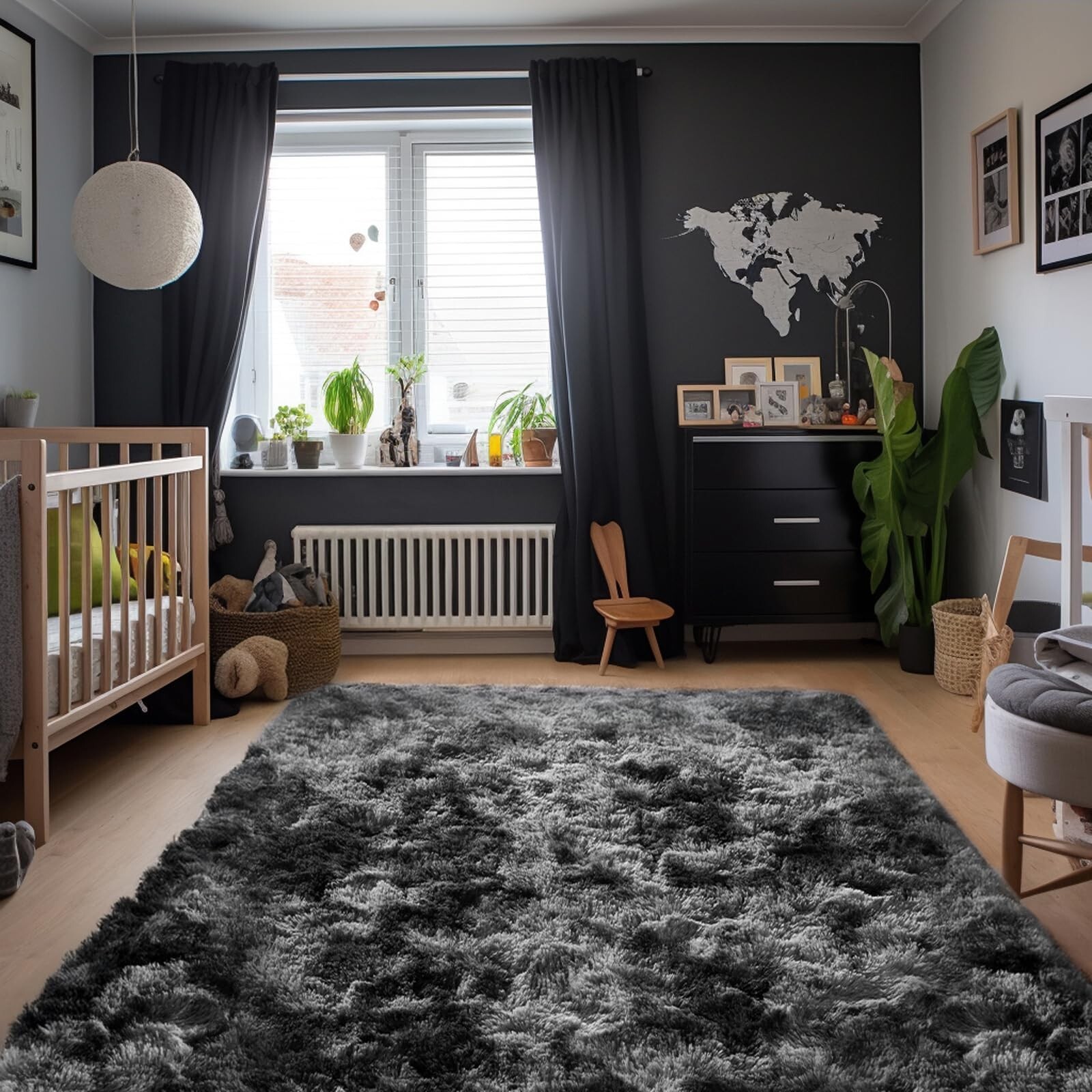 Zentavio Large Area Rug for Living Room Bedroom 8×10 Soft Fluffy Fuzzy Furry …