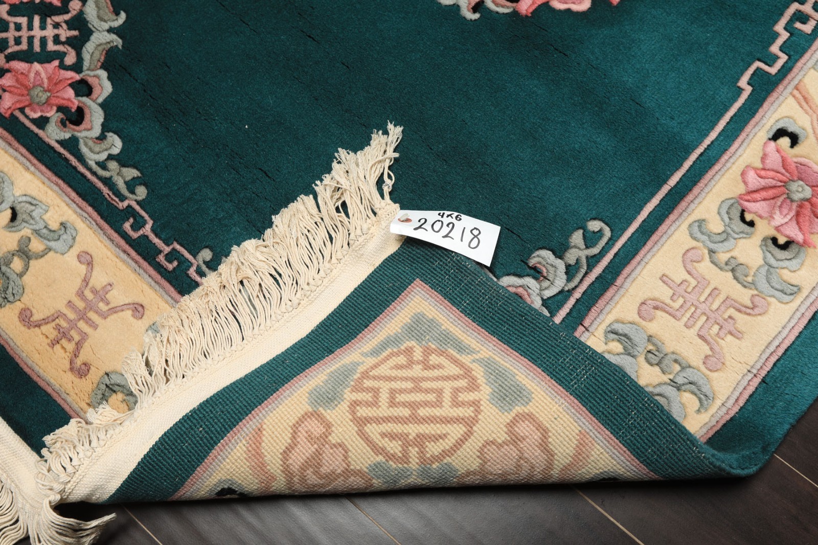 4×6 Hand Knotted Wool Chinese Art Deco Silky Sheen Plush Pile Velvety Soft Rug
