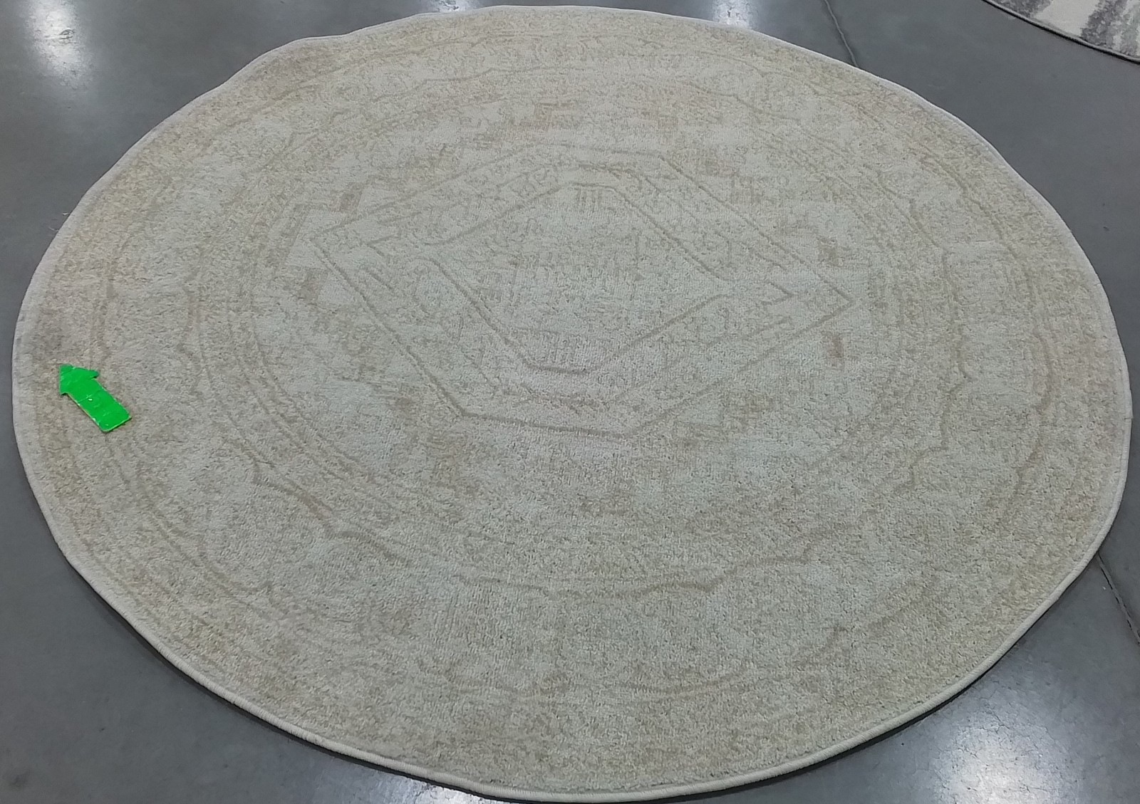 IVORY / BEIGE 6′-0″ x 6′-0″ Stained Rug, Reduced Price 1172807835 ADR108E-6R