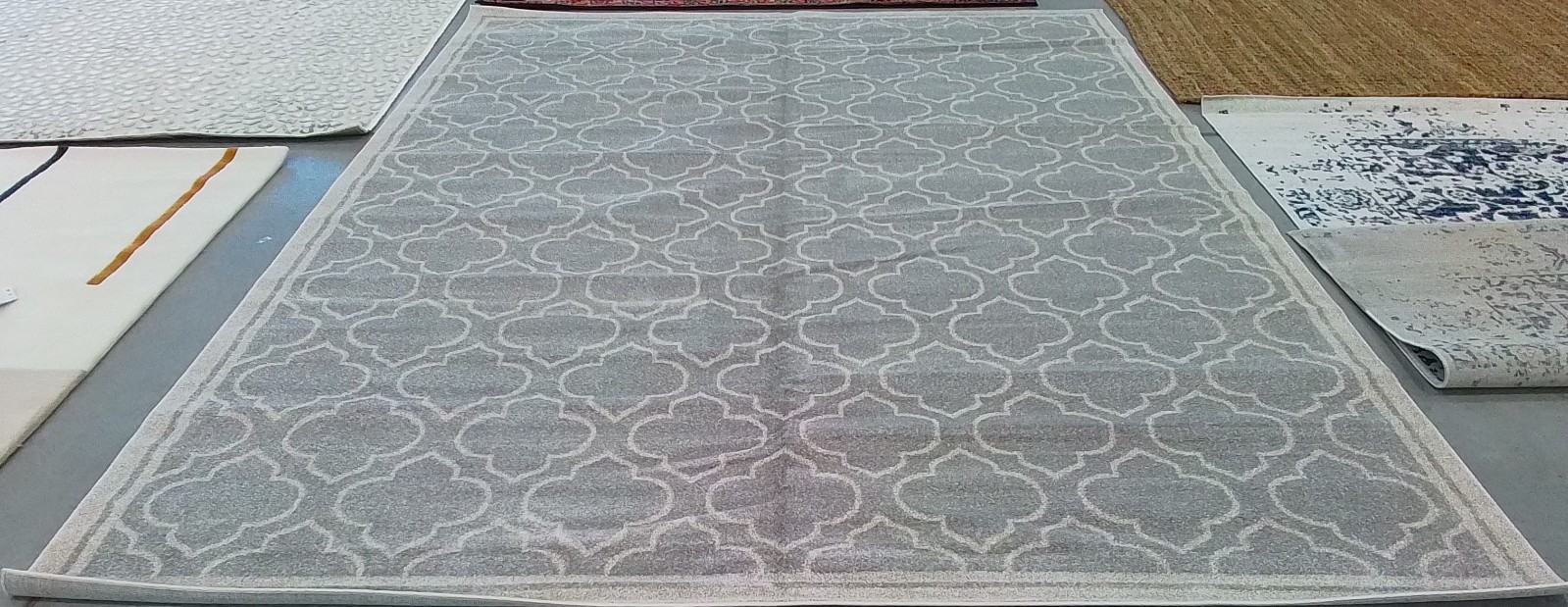 LGREY / IVORY 10′-0″ x 14′-0″ Back Stain Rug Reduced Price 1172785038 AMT412B-10