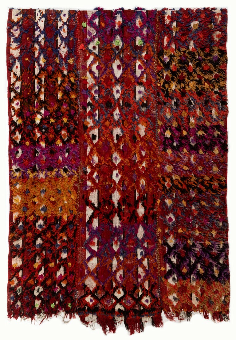 4.3×6 Ft Hand-woven Vintage Central Anatolian Kilim (Flat-weave)