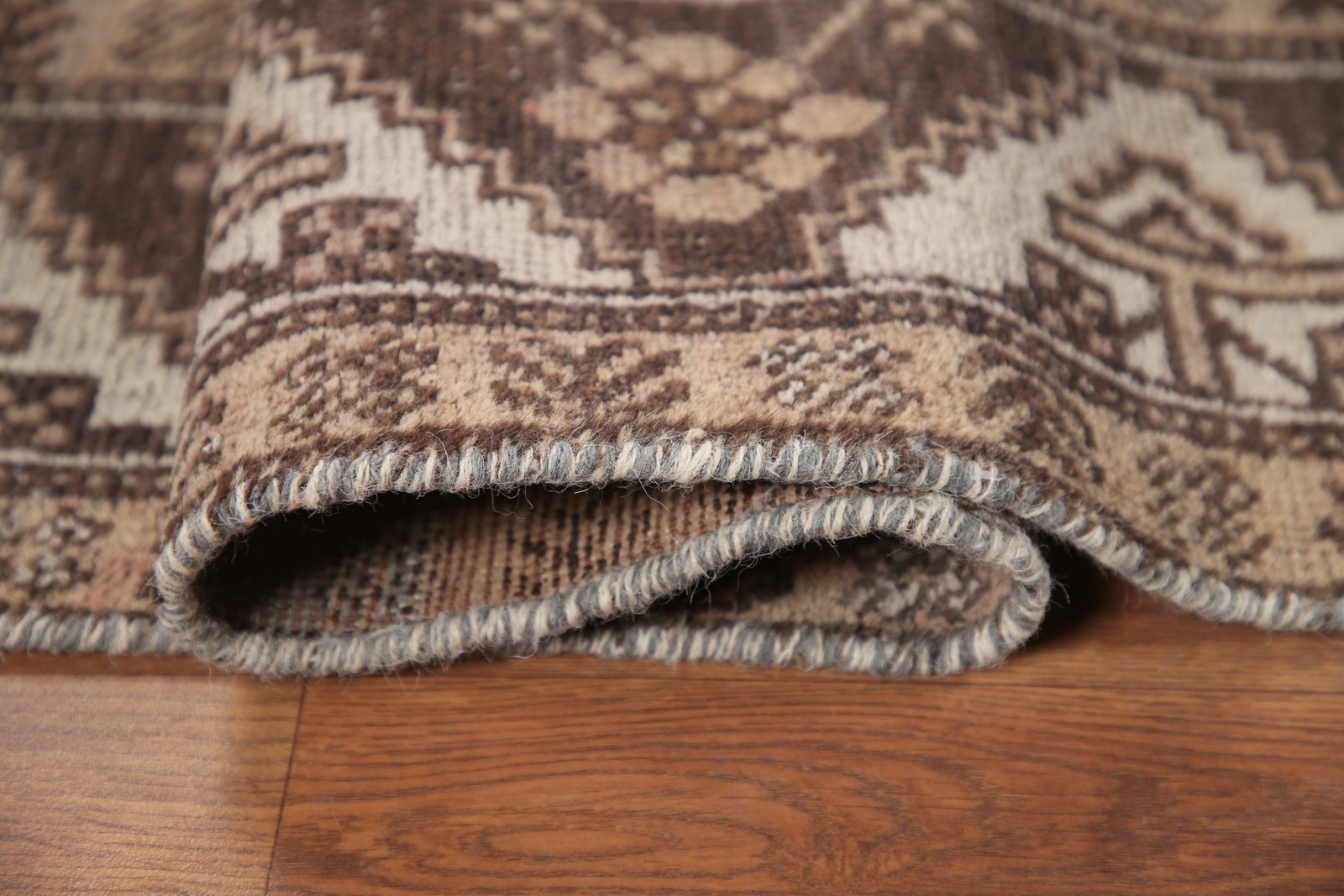 Vintage Tribal Geometric Balouch Area Rug 3’x6′ Wool Hand-knotted Nomadic Carpet