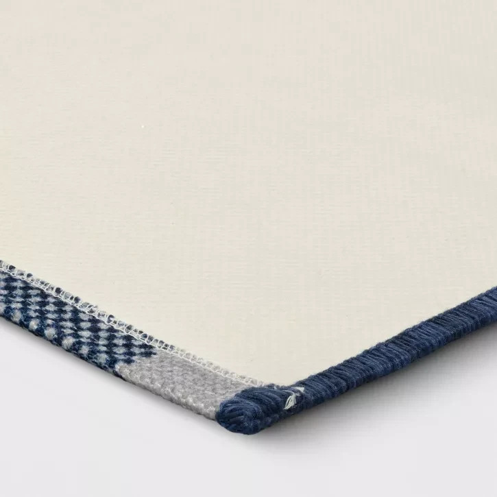 3 Pack 2’x3′ Machine Washable Oversized Gingham Handwoven Scatter Accent Rug