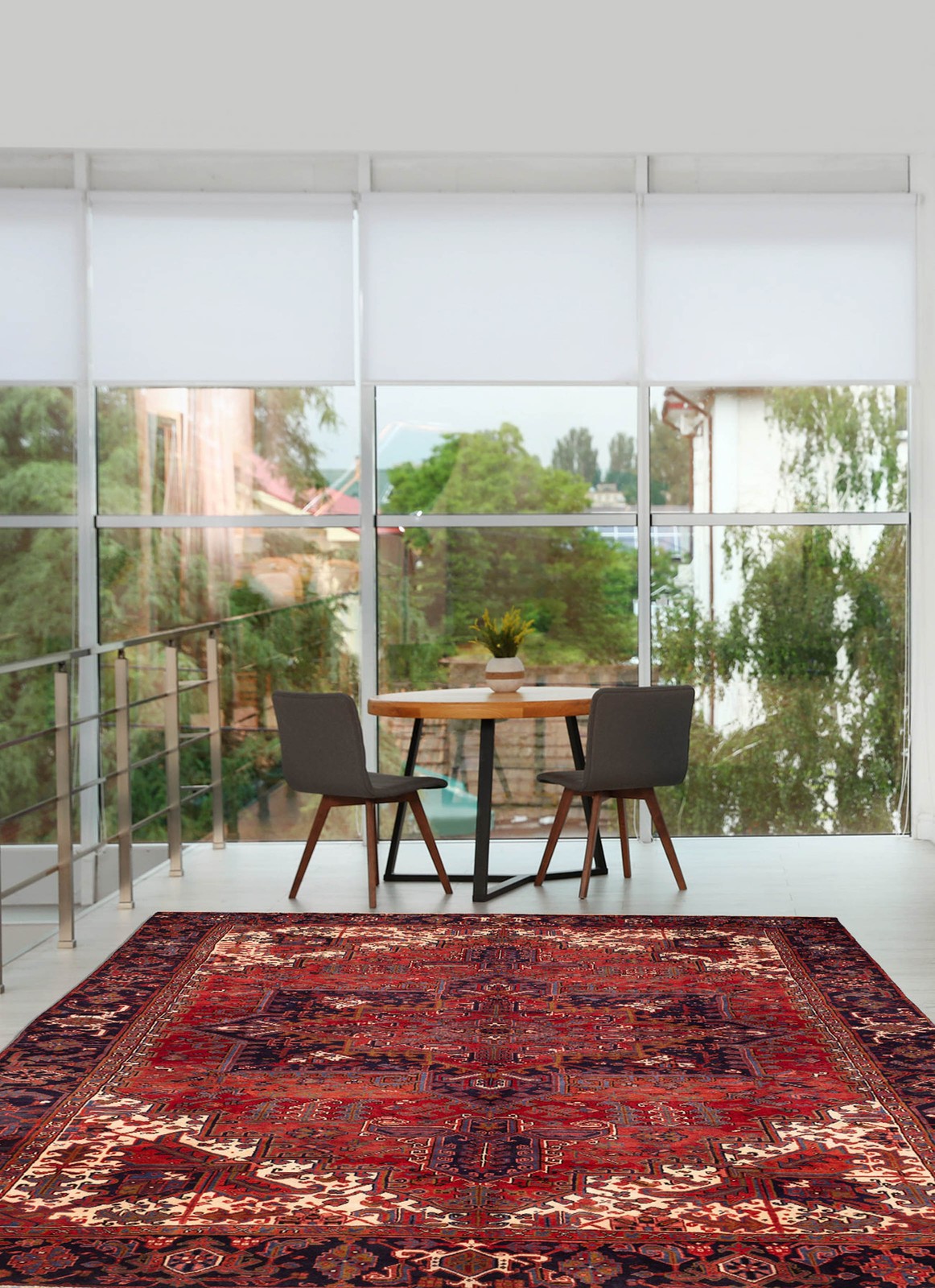 Vintage Traditional Hand-Knotted Area Rug 9’6″ x 13’3″ Oriental Wool Carpet