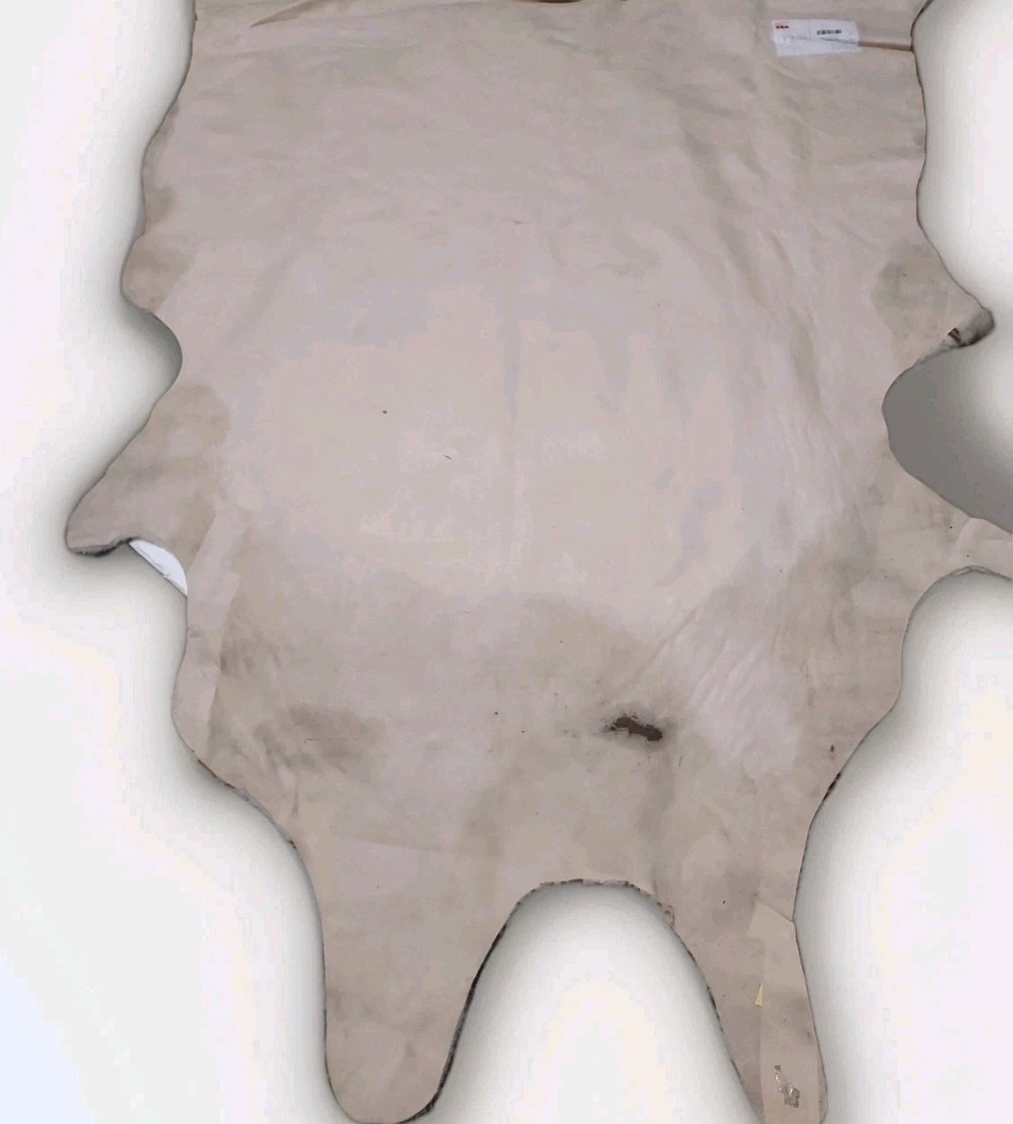 ➿️ NuLoom Bravo Faux Cowhide Shaped Area Rug 5’x6’7″ 👉 Stained,see Pictures👈