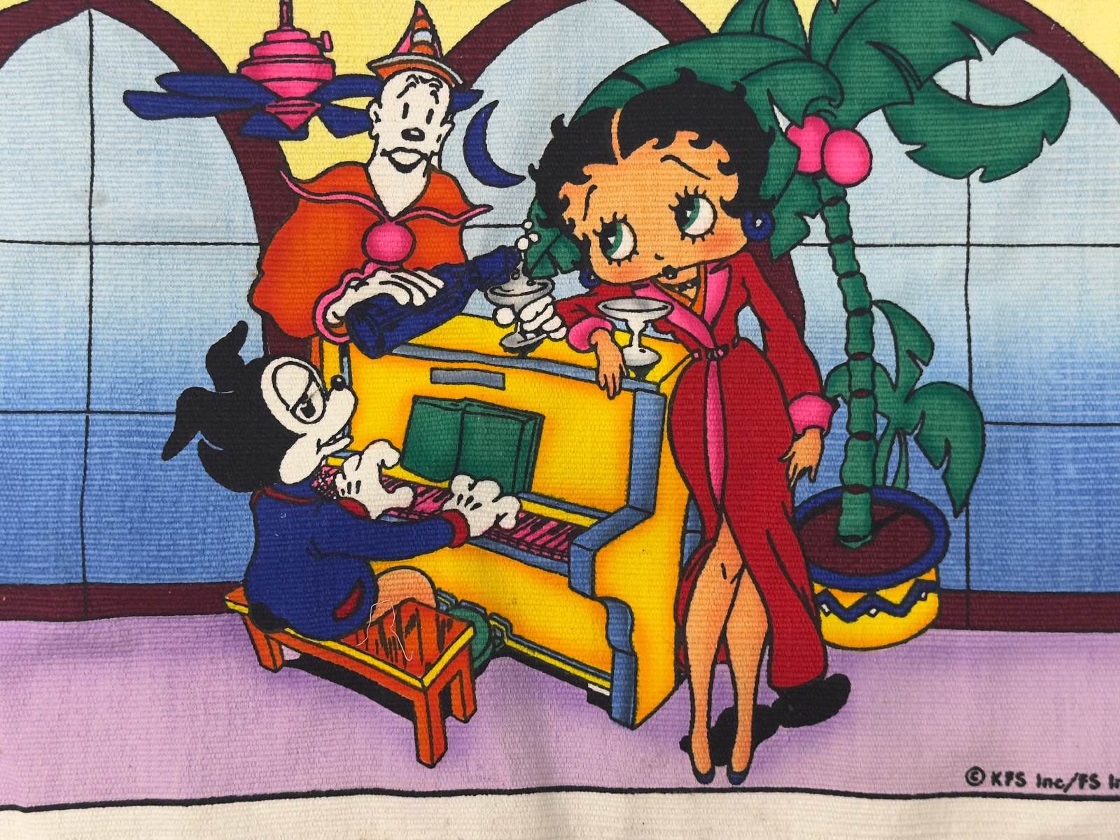 Vintage Betty Boop Cotton Rug 20 x 34 “