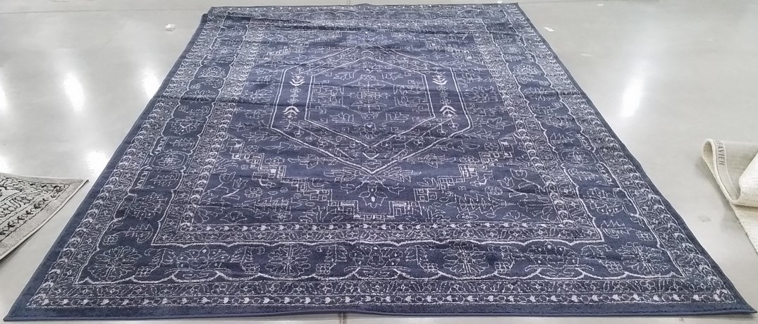 NAVY / IVORY 9′-0″ x 12′-0″ Flaw in Rug, Reduced Price 1172806615 ADR108N-9