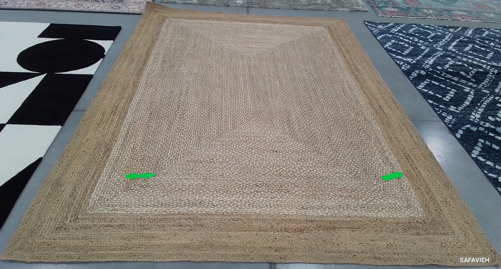 NATURAL / IVORY 9′-0″ x 12′-0″ Hole in Rug, Reduced Price 1172800274 NF885B-9