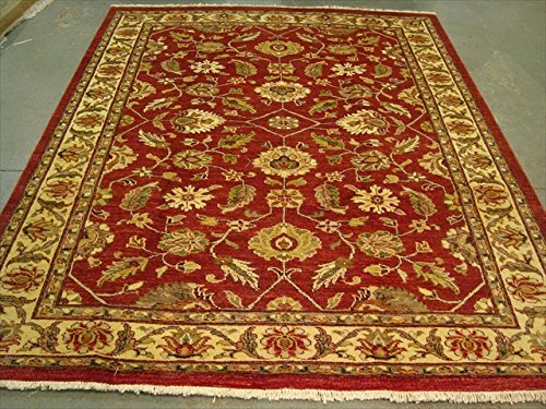Area Rug Rare Chobi Mahal Zeigler Vege Dyed Home Hand Knotted Carpet (9.7×7.11)’