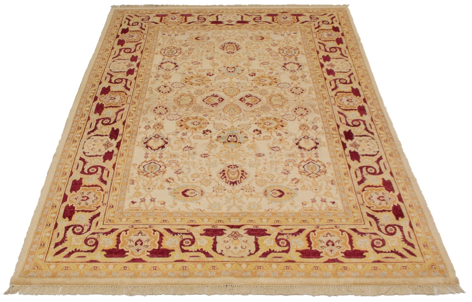 Traditional Hand-knotted Carpet 6’1″ x 9’4″ Wool Oriental Area Rug