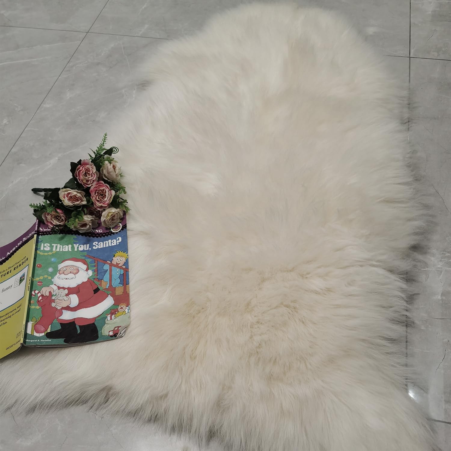 Genuine Australian Sheepskin Rug, Real Lambskin Area Rug, 2×3 ft Single Pelt,…