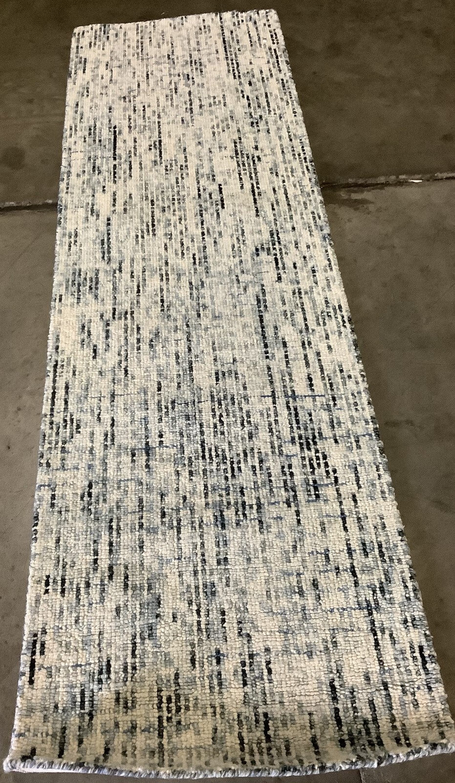 BLUE / CHARCOAL 2′-3″ X 8′ Flaw in Rug, Reduced Price 1172665691 ABT468B-28