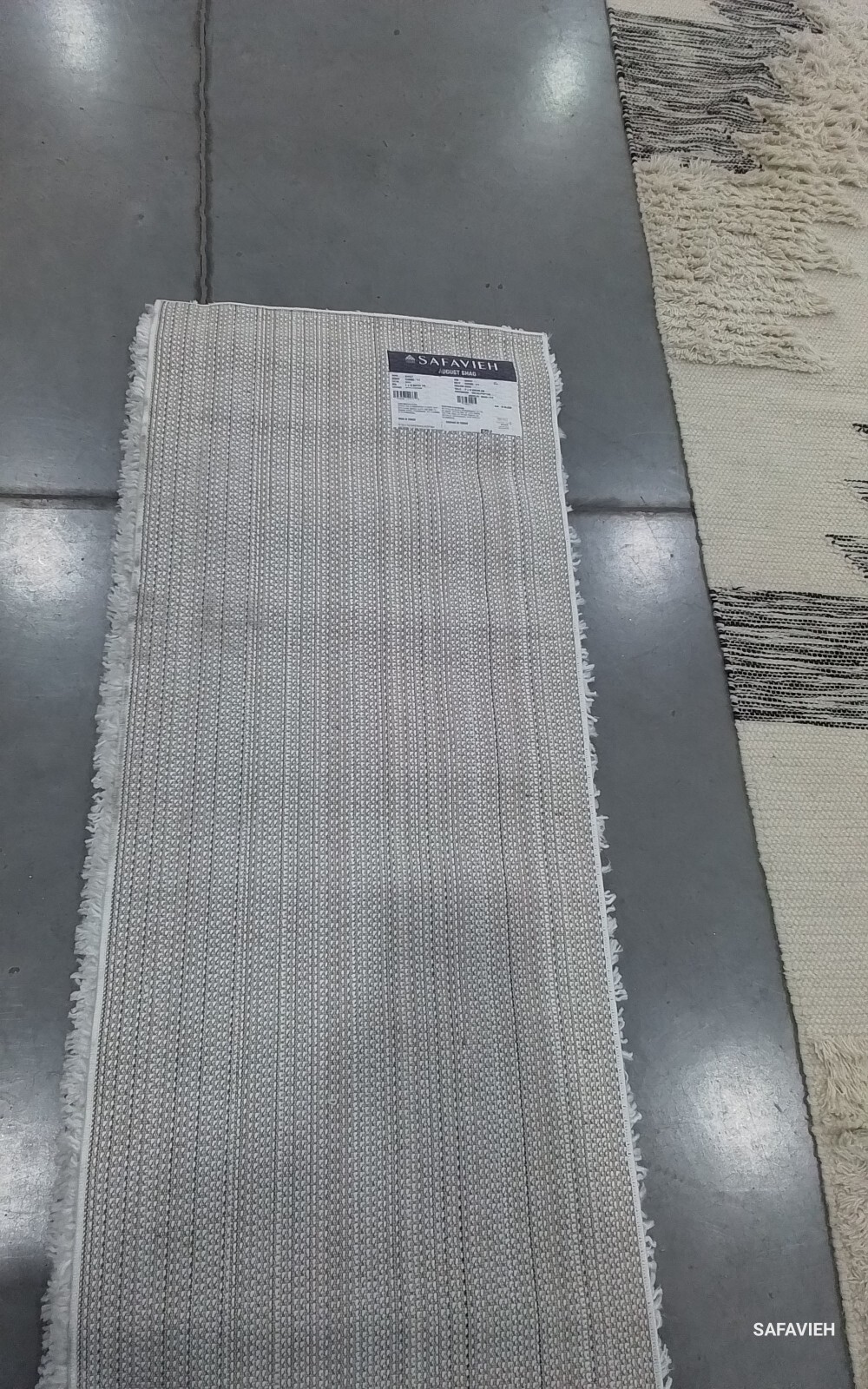 IVORY 2′-0″ x 13′-0″ Back Stain Rug, Reduced Price 1172760600 AUG200C-213