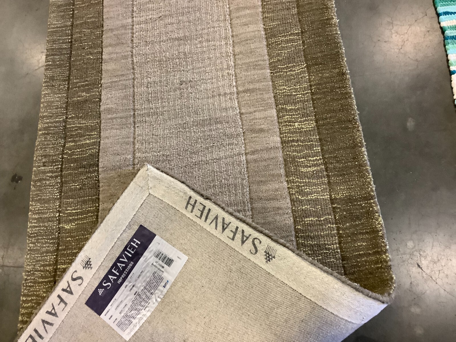 BEIGE / BROWN 2′-3″ x 8′-0″ Back Stain Rug, Reduced Price 1172676536 IM821C-28