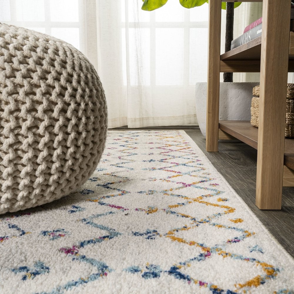 Moroccan Hype Boho Vintage Diamond Area Rug