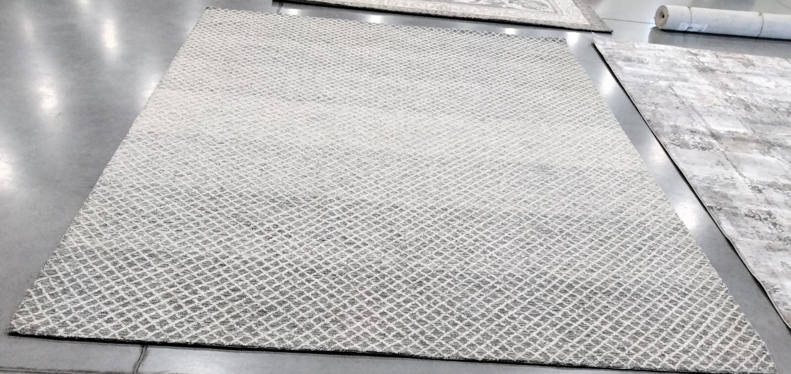 GREY / IVORY 8′ X 10′ Back Stain Rug, Reduced Price 1172743064 MLP353F-8
