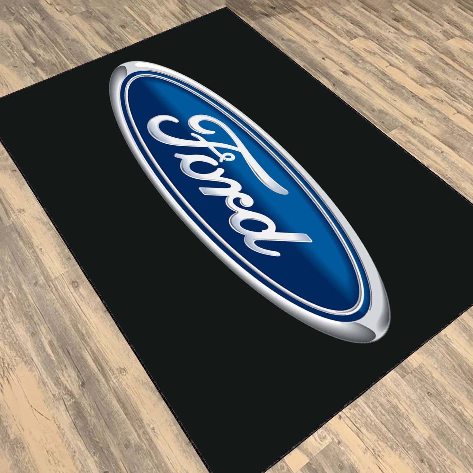 Ford Rug, Ford Pattern Rug, Sport Car Rug, Garage Floor Rug, Ford Fan, Ford Gift