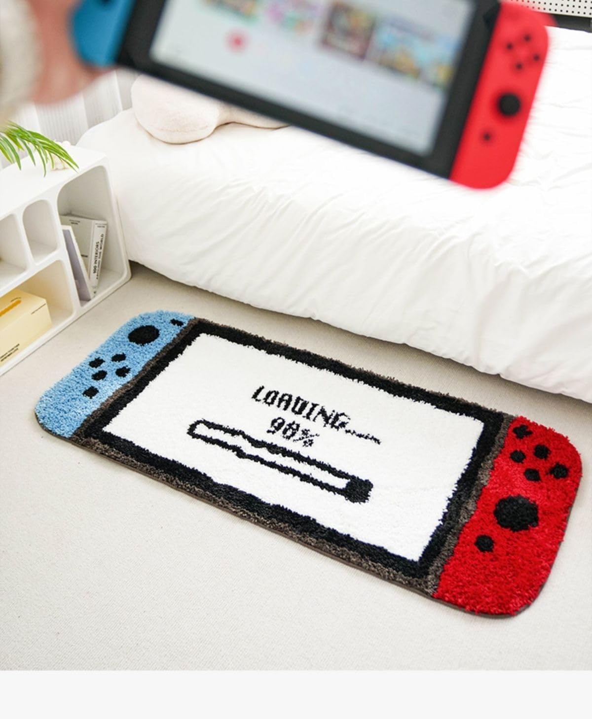 NonSlip Gaming Rug Gamer Area Carpet Bedroom Playroom Decor 21×47 Inch