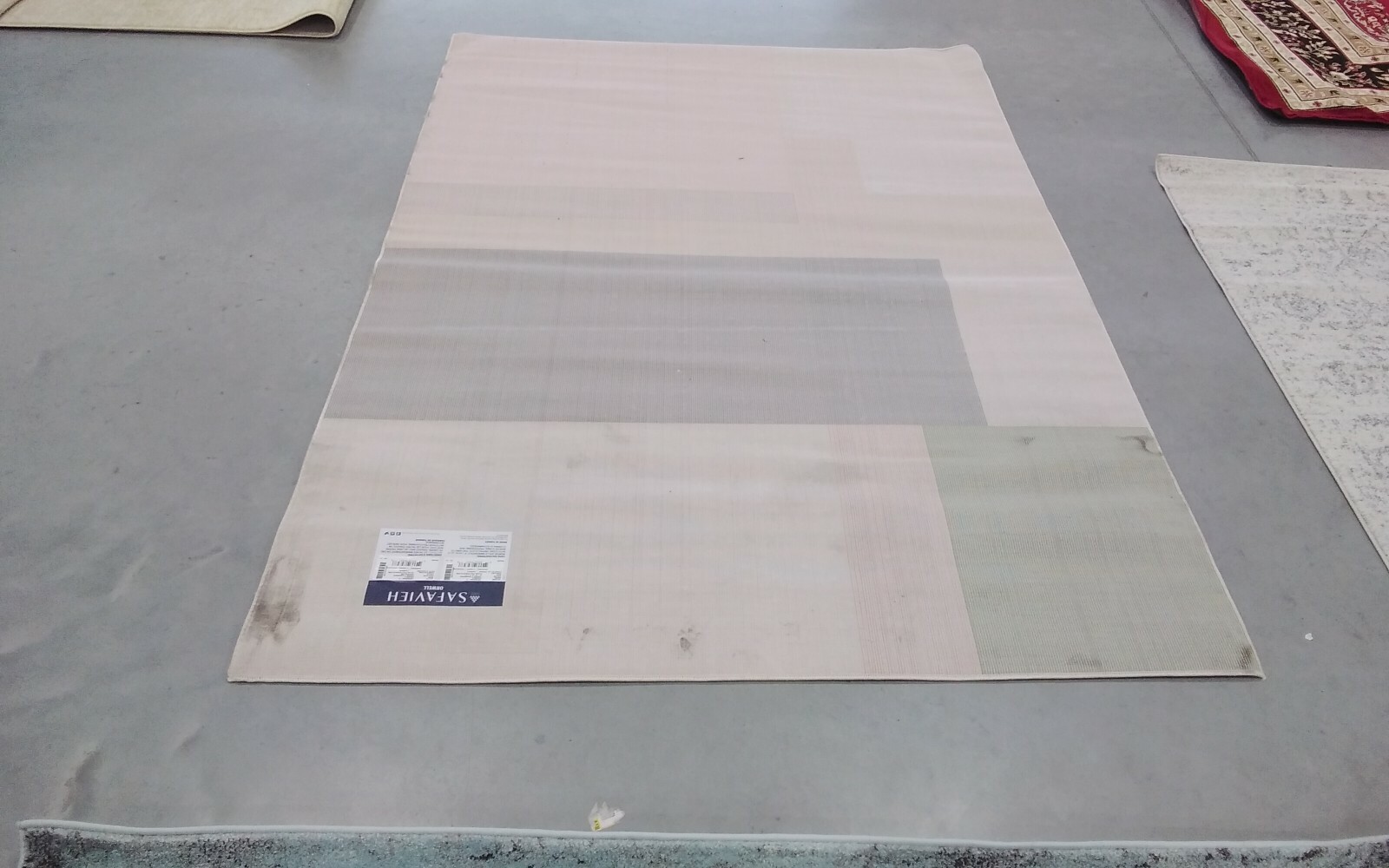 CHARCOAL 5′-3″ X 7′-7″ Back Stain Rug, Reduced Price 1172707465 ORW300A-5