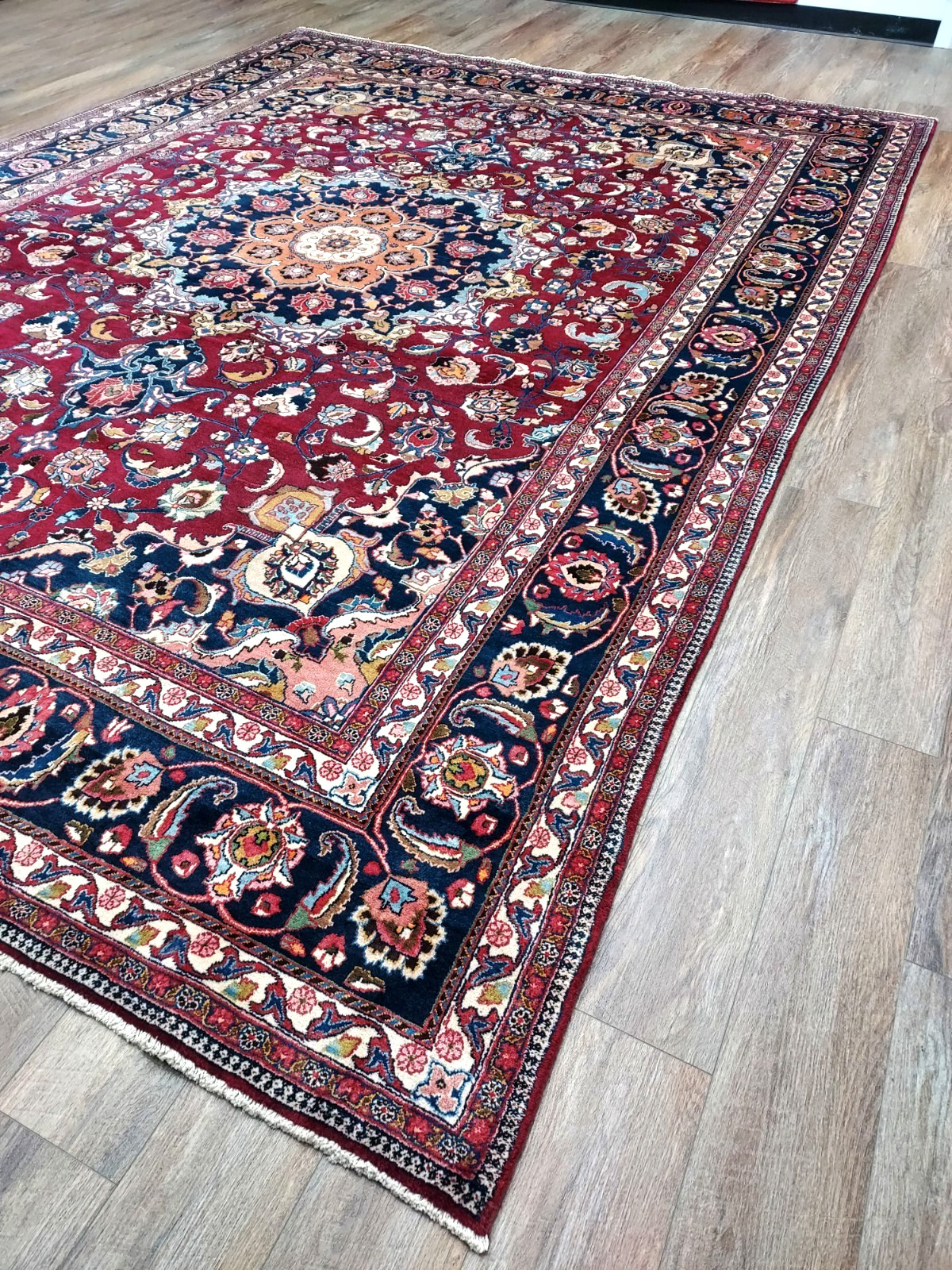 Turkish Silk&Wool HandMade Bohemian Tradition Royal Design Turkish Rug 9.5×13 Ft
