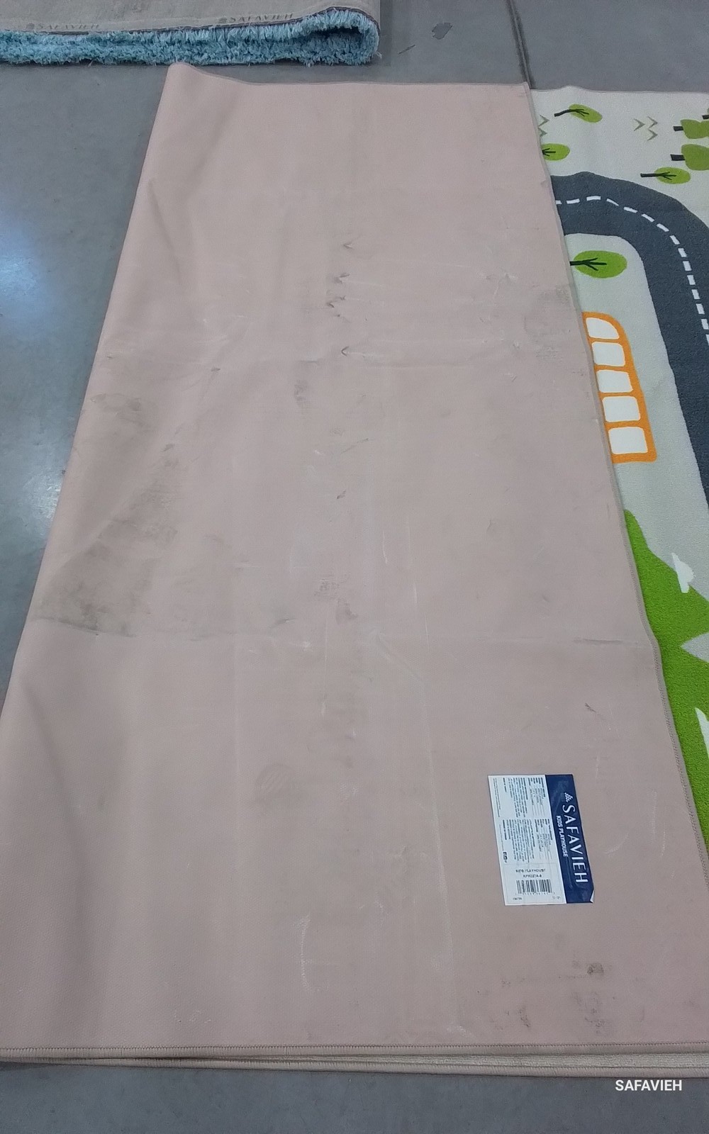 BEIGE / GREEN 7′-9″ x 10′-0″ Back Stain Rug, Reduced Price 1172797129 KPH227A-8