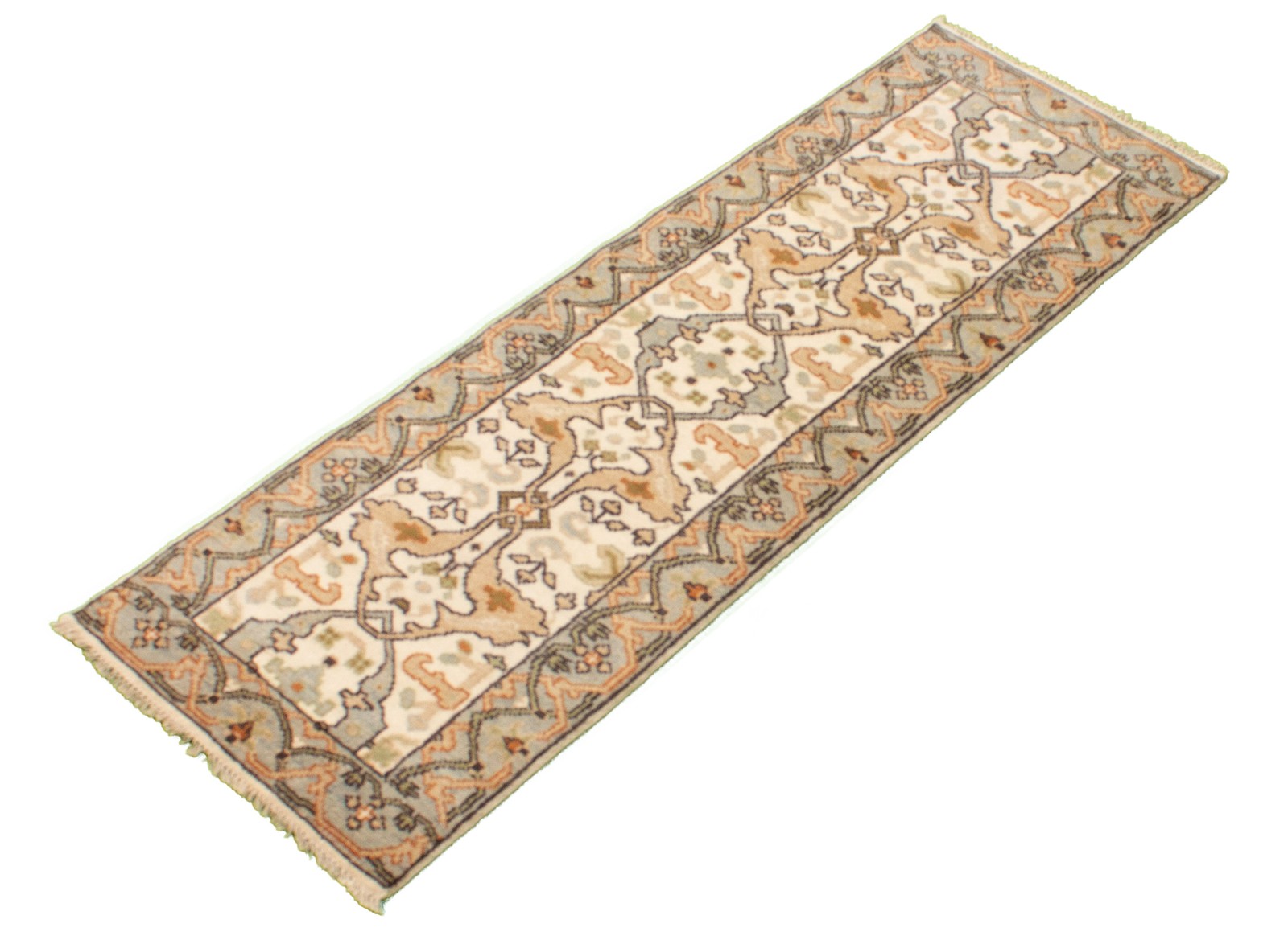 2’8″ x 7’11” Vintage Hand-knotted Runner Rug Traditional Oriental Wool Carpet