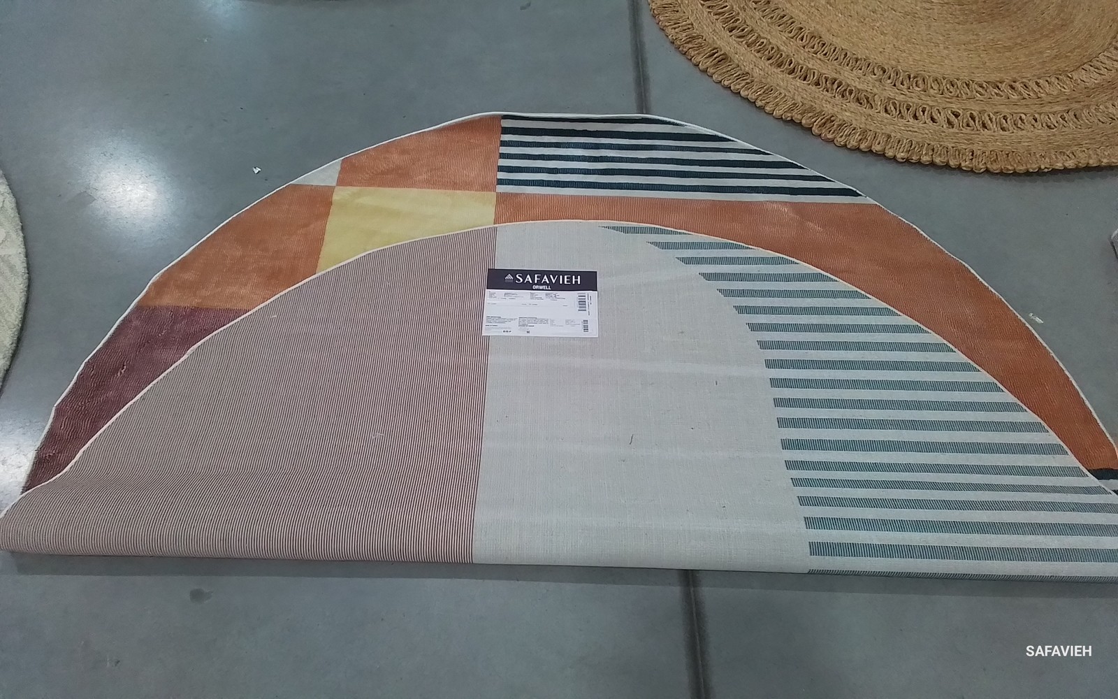 RUST / YELLOW 6′-7″ x 6′-7″ Flaw in Rug, Reduced Price 1172802882 ORW368P-7R