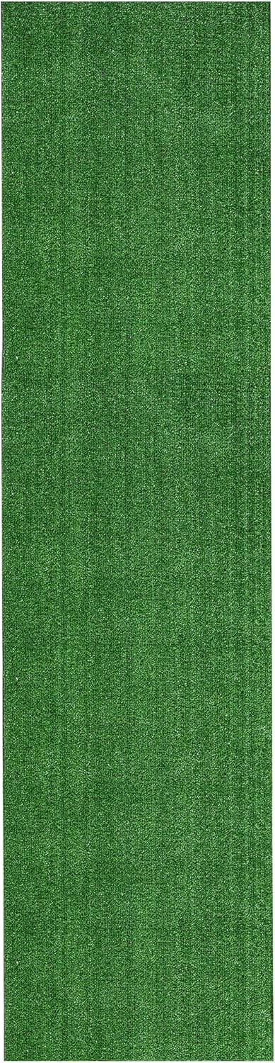 Artificial Grass Outdoor Runner Rug 2’7″ x 10′ – Waterproof Astro Turf with Drai