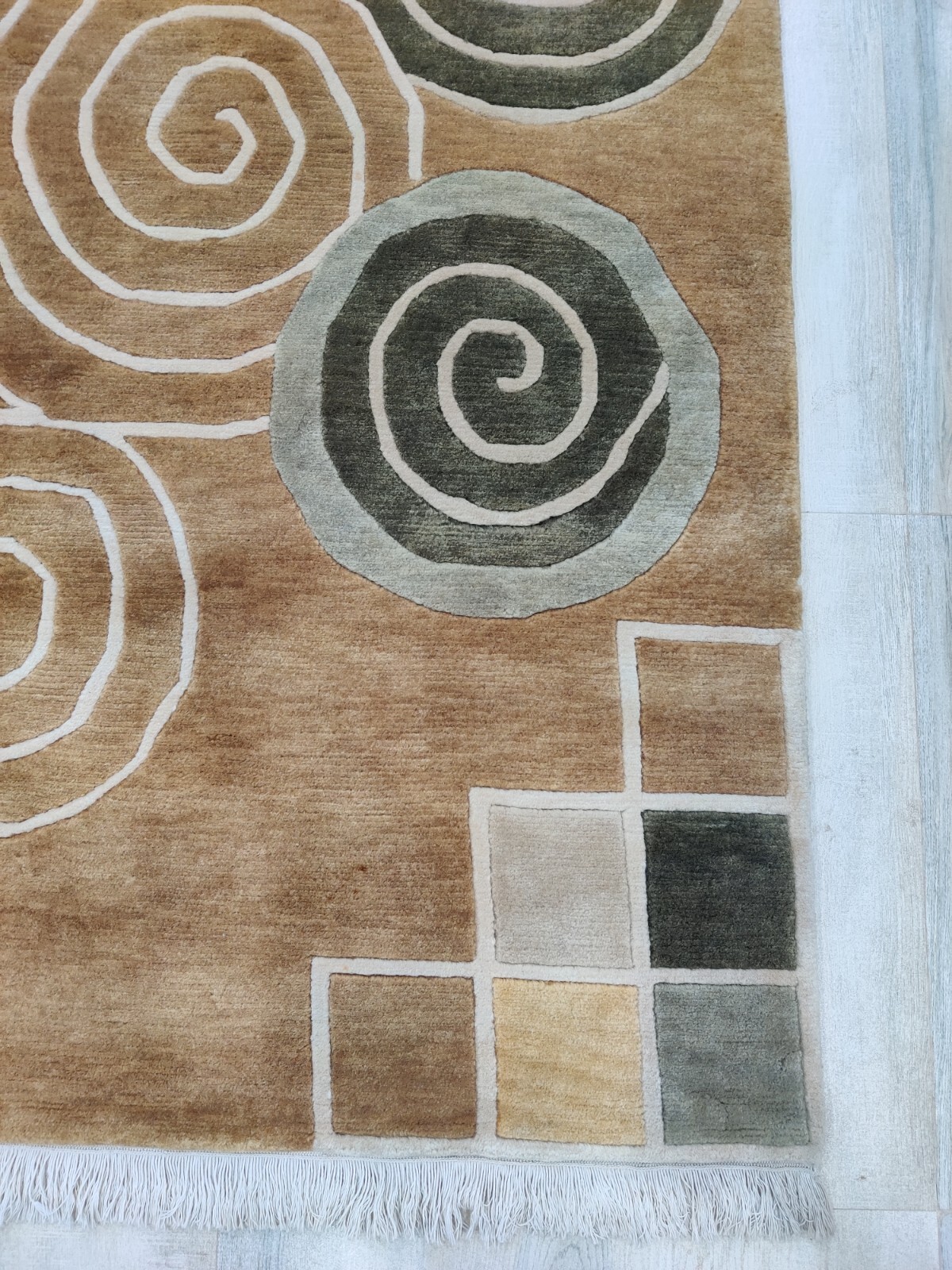 Authentic 6’7″ x 9’10” Hand Knotted Area Rug for Kids Teen 100% Wool 200×300 cm