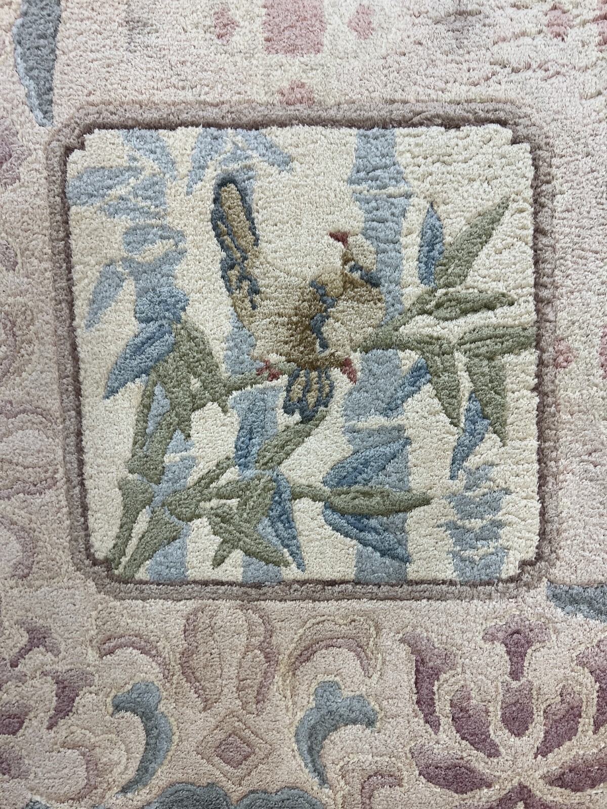 8′ x 10′ Chinese Art Deco Oriental Rug – Full Pile – 100% Silk – Hand Made