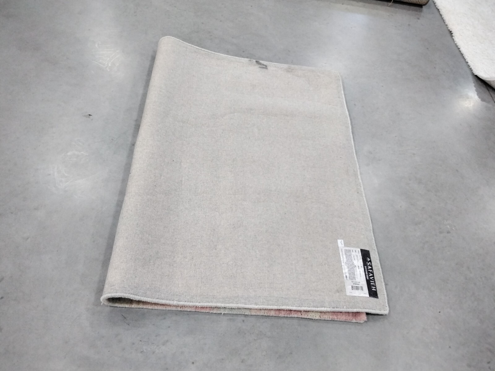 LIGHT BLUE / PINK 4′ X 6′ Back Stain Rug, Reduced Price 1172745637 SFK801M-4