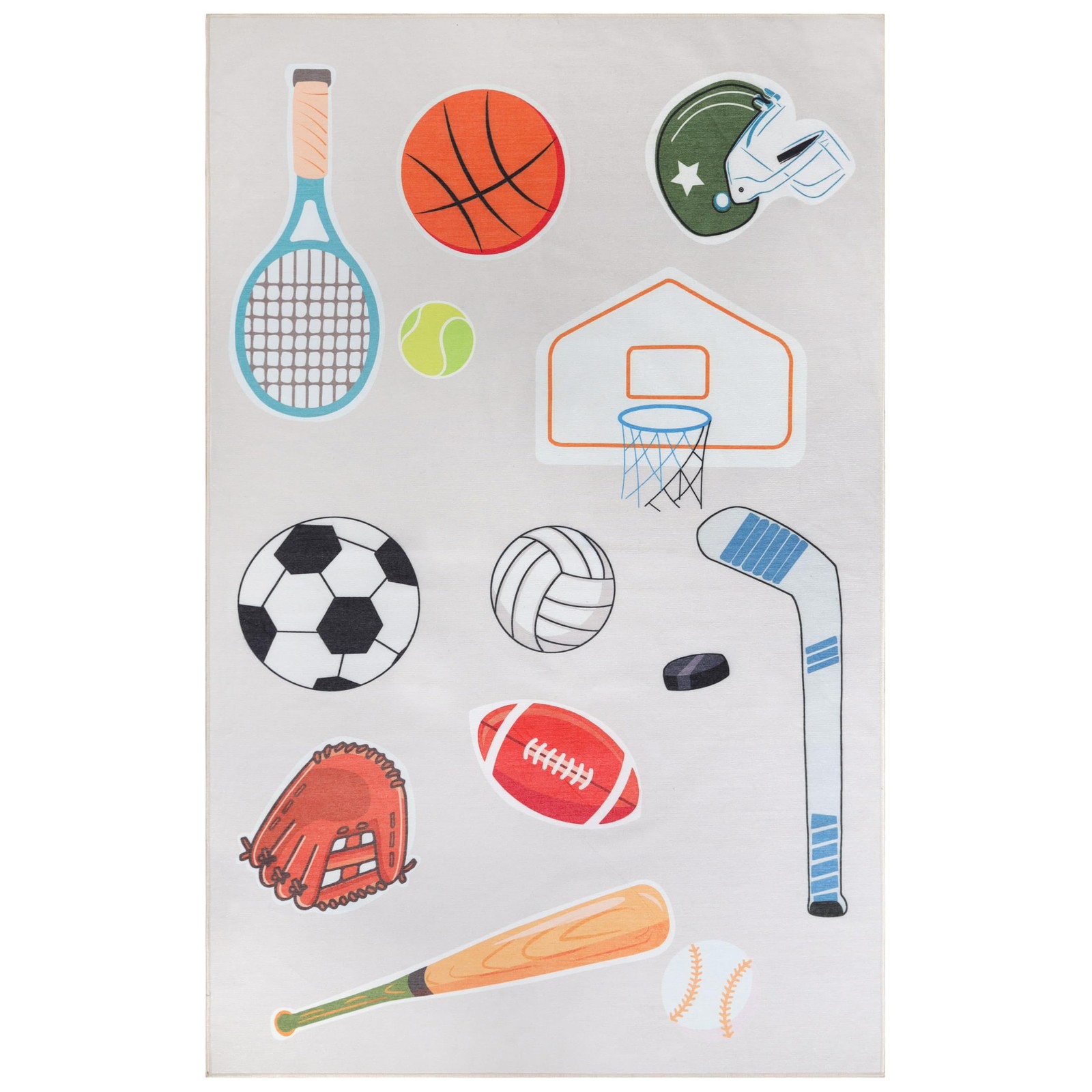 Indoor Kids Rug, Washable, Non-Slip, Toddlers & Babies, Perfect for High Traf…