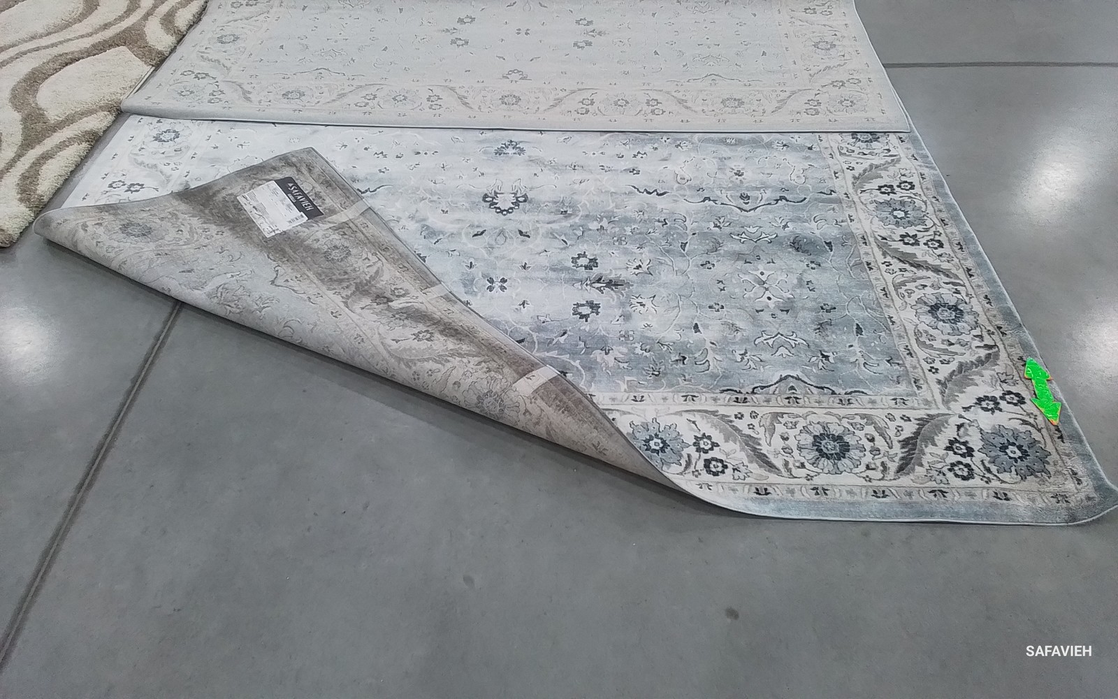 LIGHT BLUE / CREAM 9′-0″ x 12′-0″ Stained Rug Reduced Price 1172789374 ISA912M-9