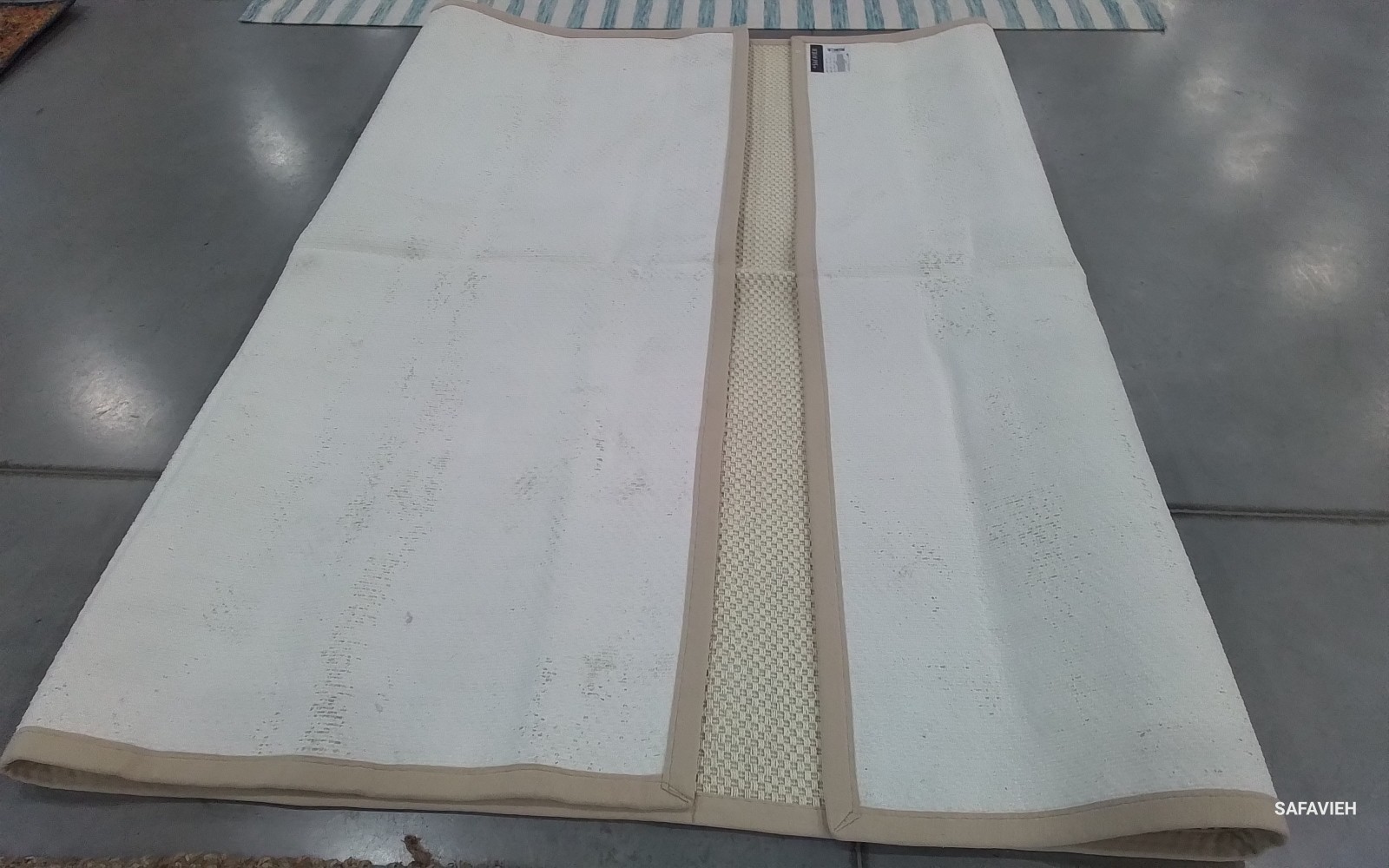 IVORY / LIGHT BEIGE 9′-0″ x 12′-0″ Stained Rug Reduced Price 1172778534 NF150A-9