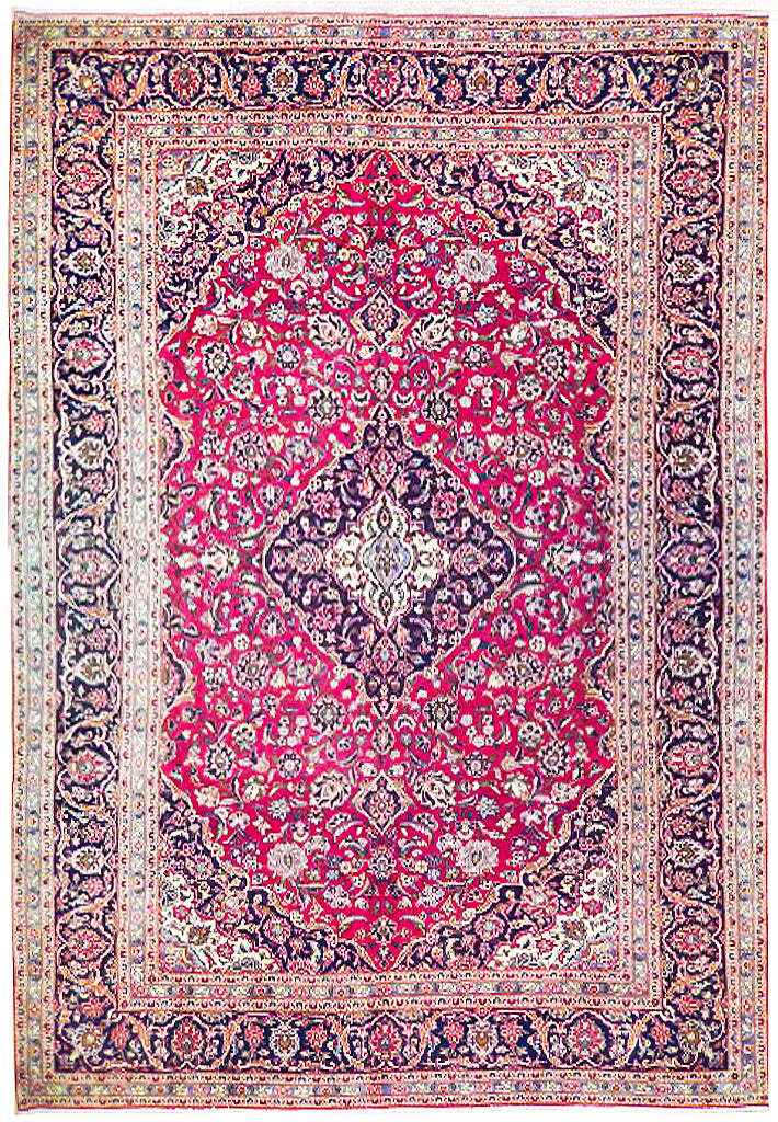 10×15′ Red Semi Antique Traditional Kashaan Rug 71835