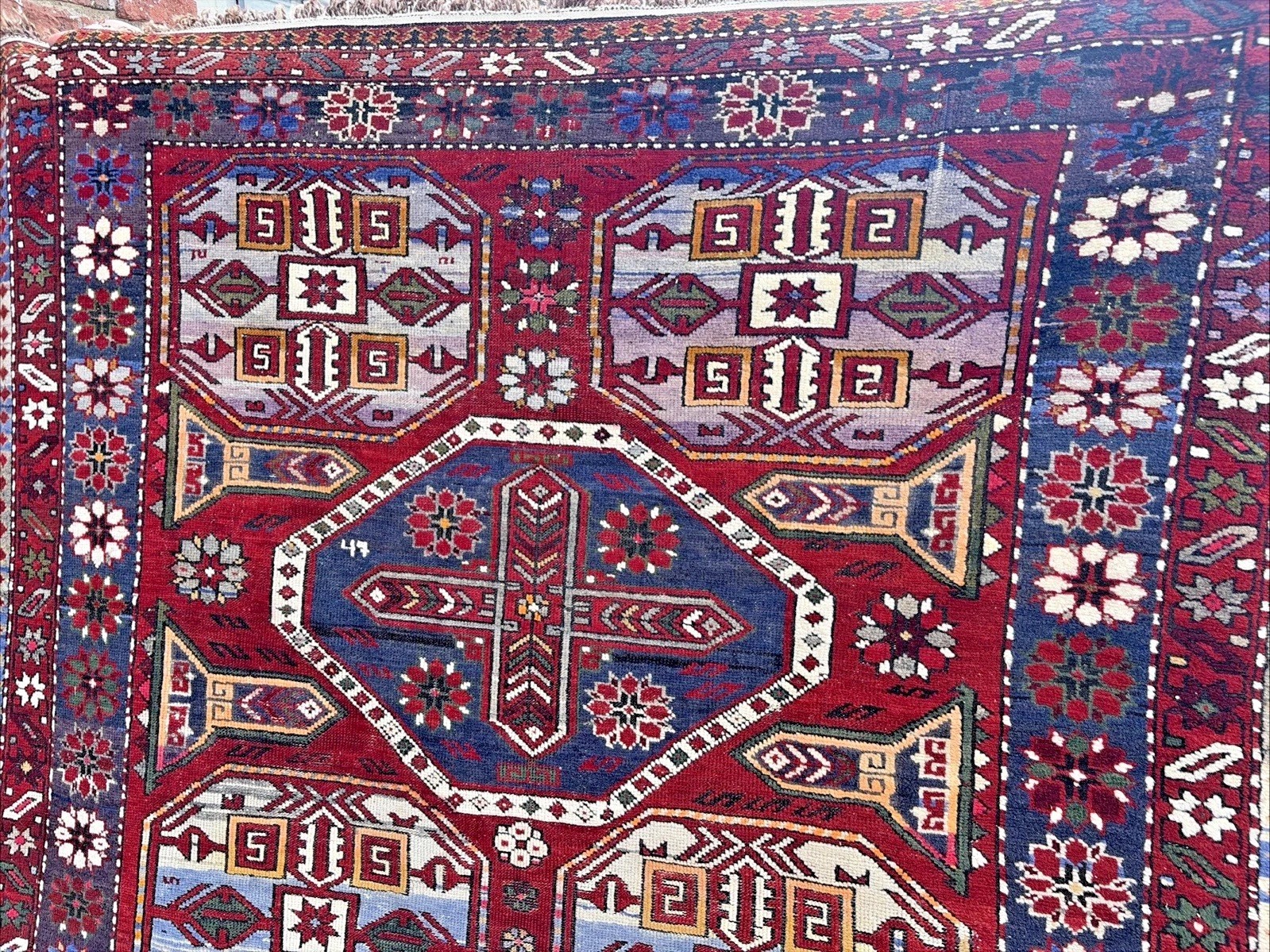 Auth: 19th C Antique Shirvan Caucasian Rug Mythical Art Wool Beauty 6×9