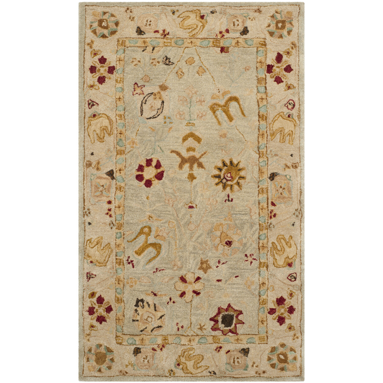 SAFAVIEH Anatolia AN559B Handmade Taupe / Beige Rug