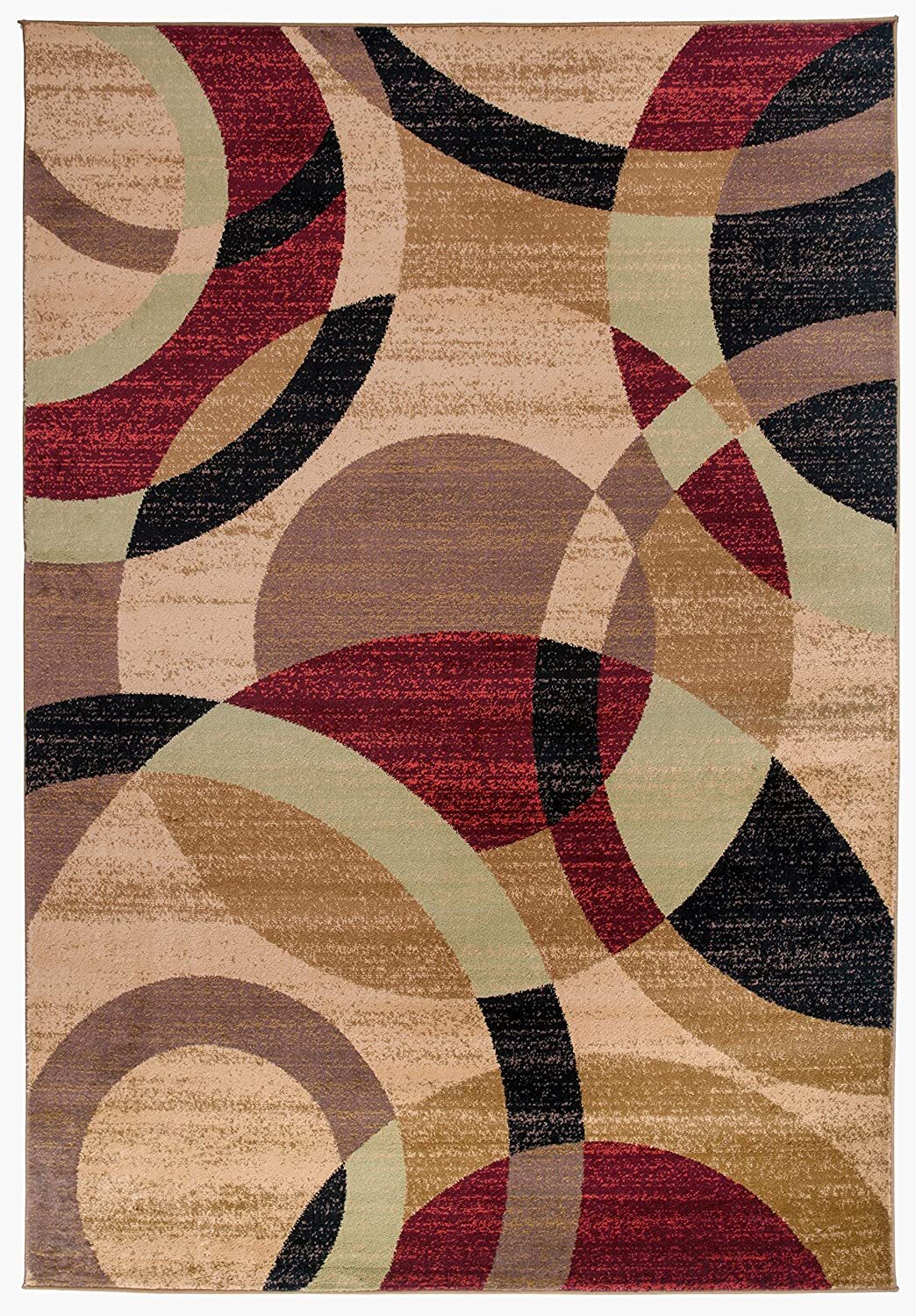 Rugshop Area Rugs Modern Contemporary Circles Abstract Rug New Living Room Rugs